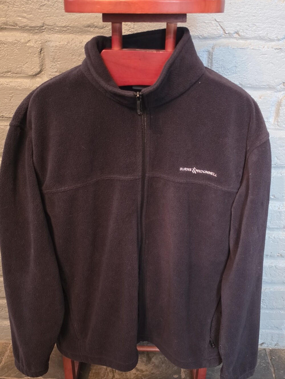 Columbia Black Full-Zip Fleece Jacket Men's XXL